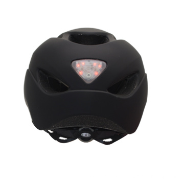 Capacete de bicicleta PC Shell com luzes embutidas